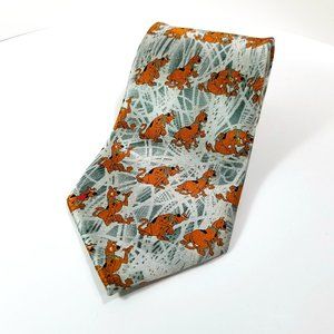 Scooby Doo Cartoon Network Hanna Barbera Vintage 2001 Novelty Silk Necktie